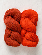 Keyhole Scarf Kit, Kiln Red  + Red Poppy
