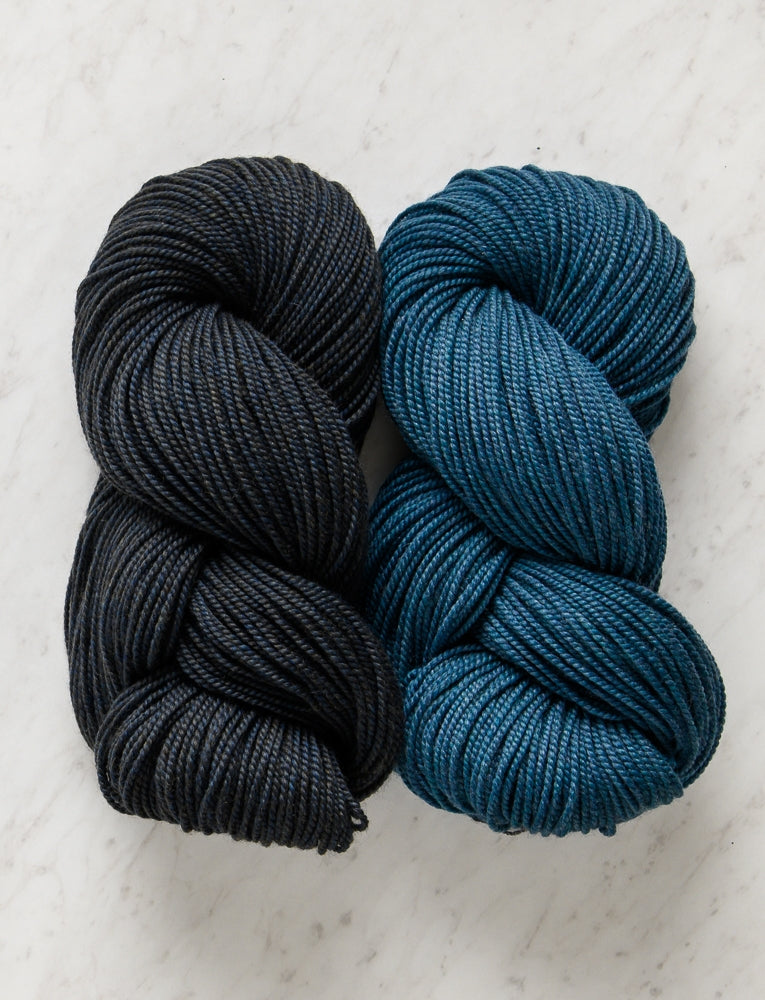 Keyhole Scarf Kit, Stillwater Blue  + High Tide