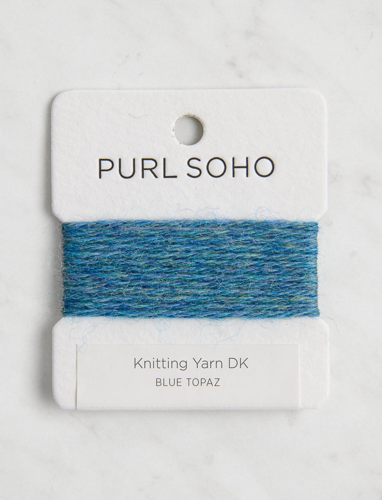 Knitting Yarn DK Color Cards, Blue Topaz
