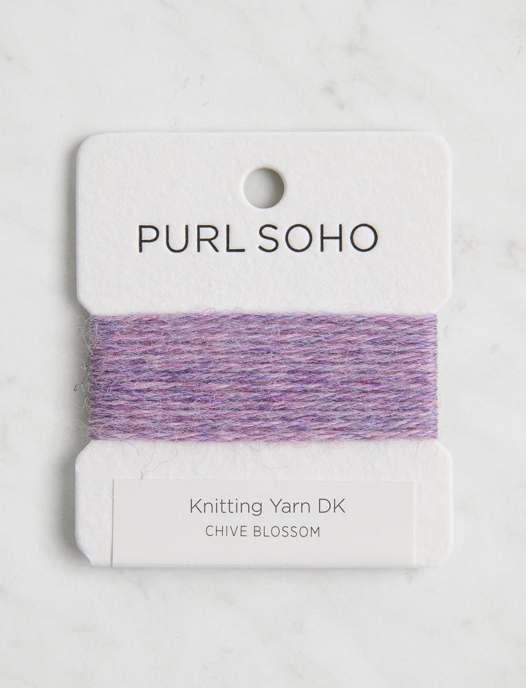 Knitting Yarn DK Color Cards, Chive Blossom