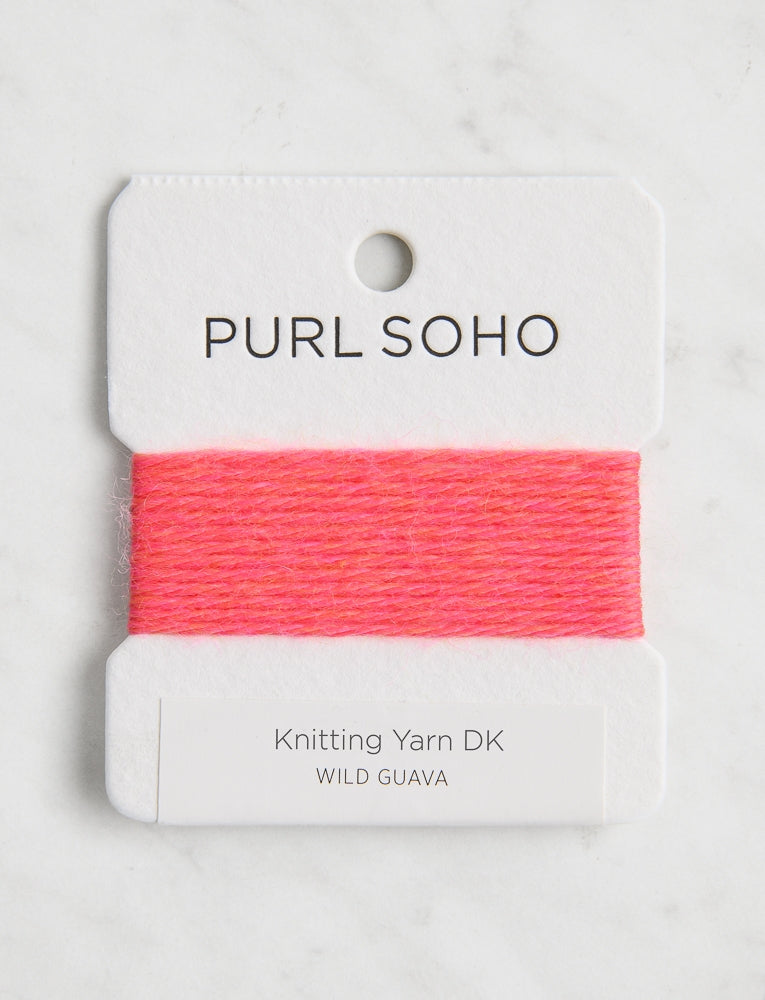 Knitting Yarn DK Color Cards, Wild Guava
