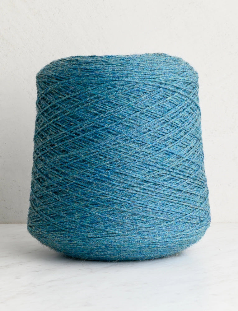 Knitting Yarn DK On A Cone, Blue Topaz