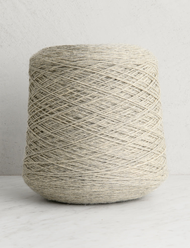 Knitting Yarn DK On A Cone, Ivory Gray