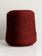 Knitting Yarn DK On A Cone, Mahogany Red
