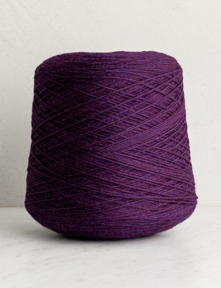 Knitting Yarn DK On A Cone, Purple Prune