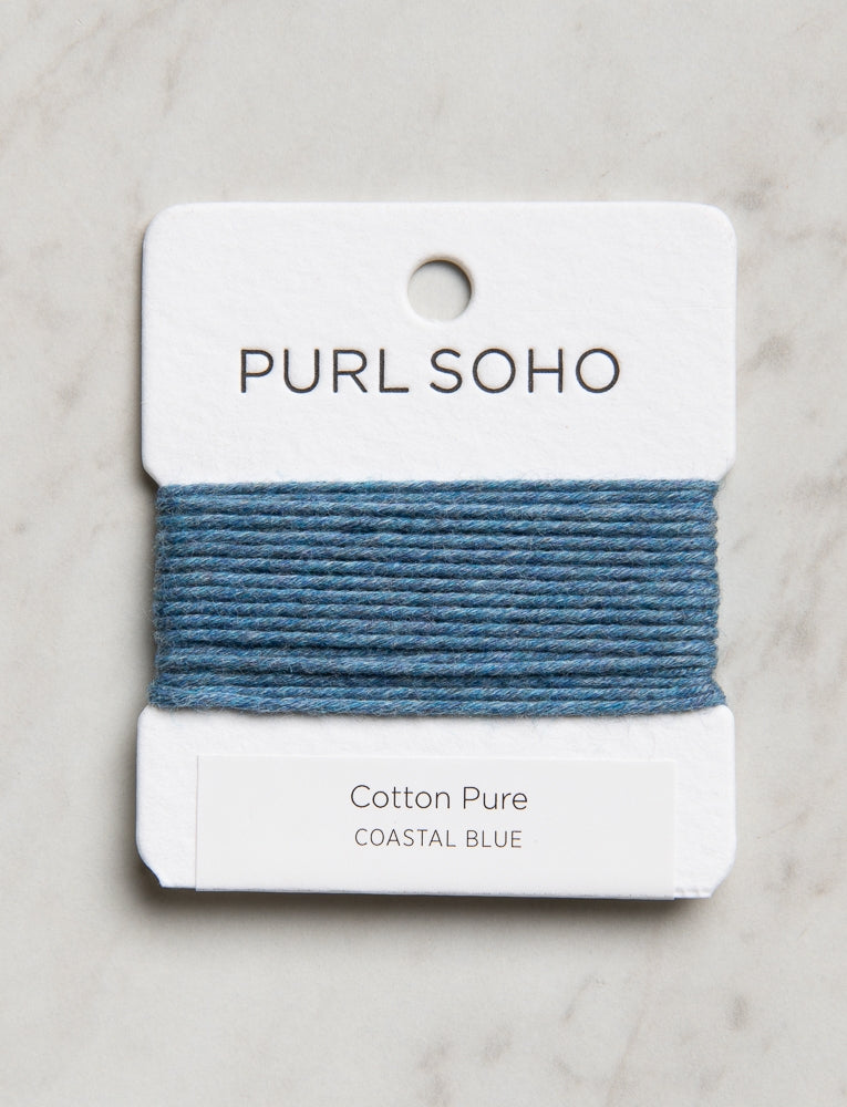 Cotton Pure Color Cards, Coastal Blue