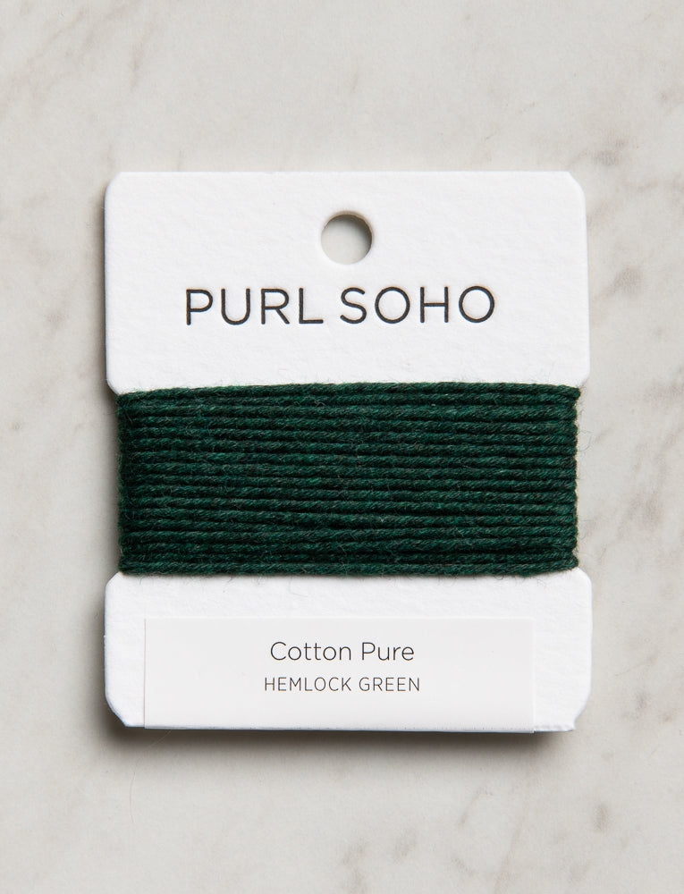 Cotton Pure Color Cards, Hemlock Green