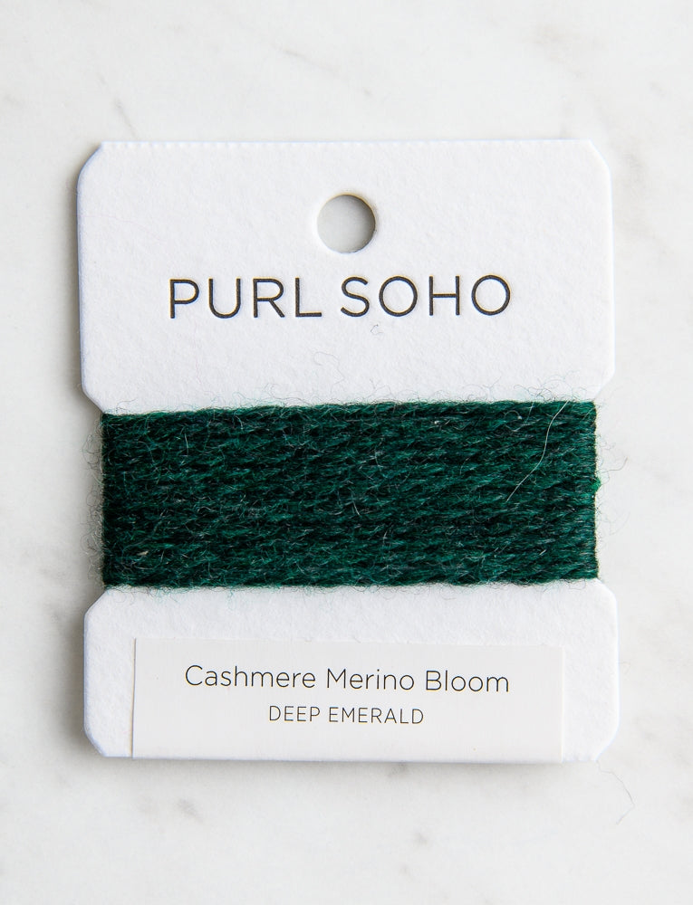 Cashmere Merino Bloom Color Cards, Emerald Green