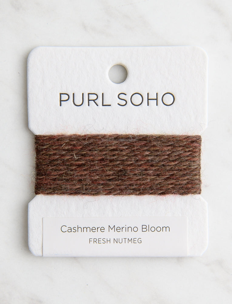 Cashmere Merino Bloom Color Cards, Fresh Nutmeg
