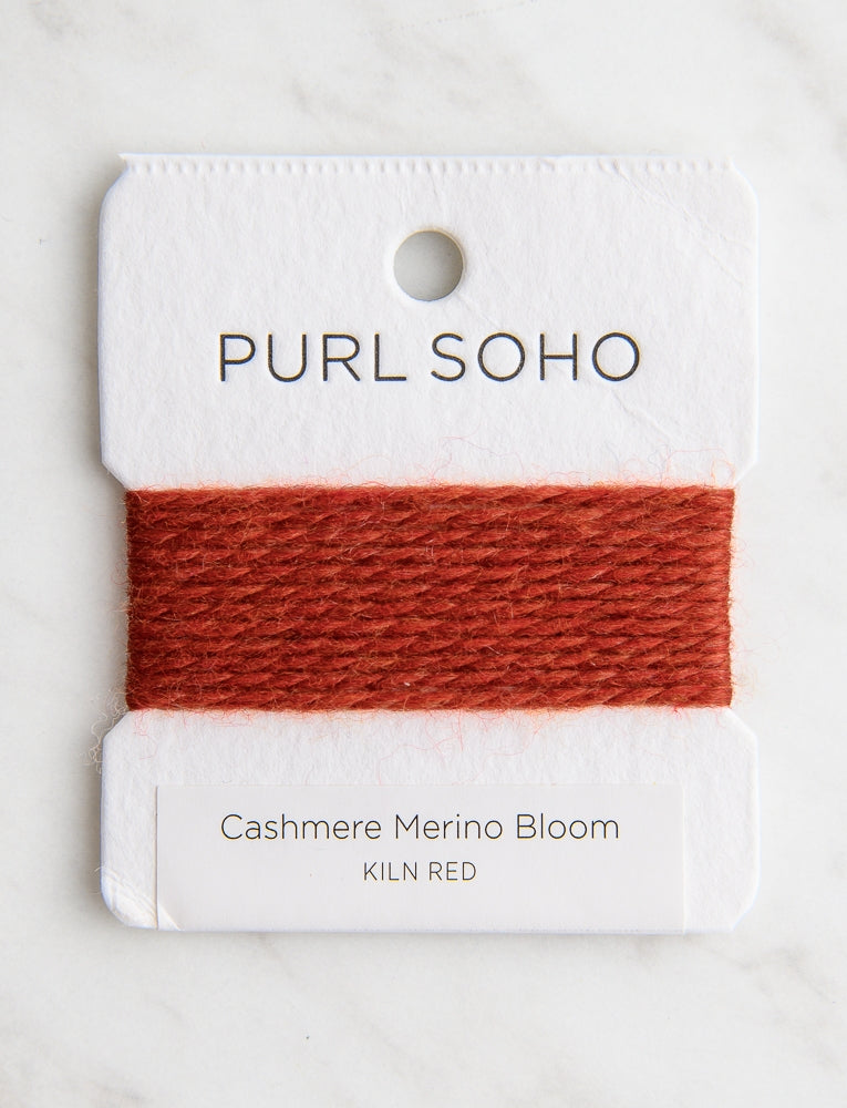 Cashmere Merino Bloom Color Cards, Kiln Red