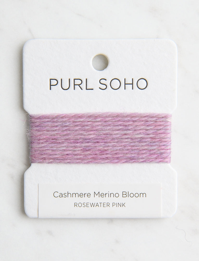 Cashmere Merino Bloom Color Cards, Rosewater Pink