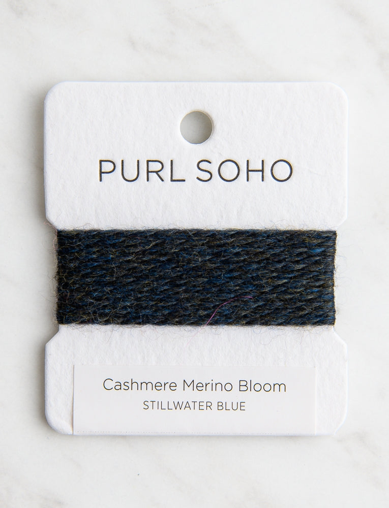 Cashmere Merino Bloom Color Cards, Stillwater Blue