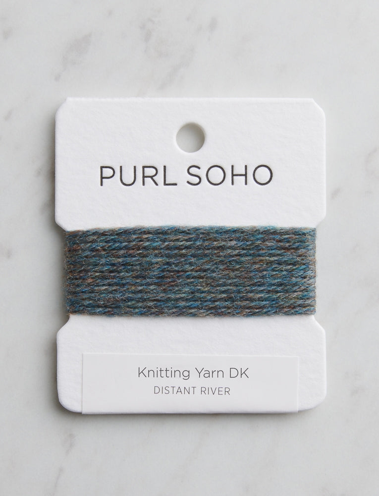 Knitting Yarn DK Color Cards, Distant River
