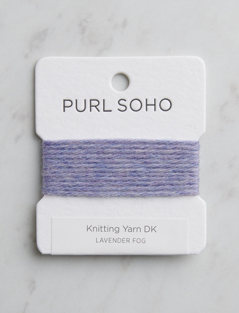 Knitting Yarn DK Color Cards, Lavender Fog