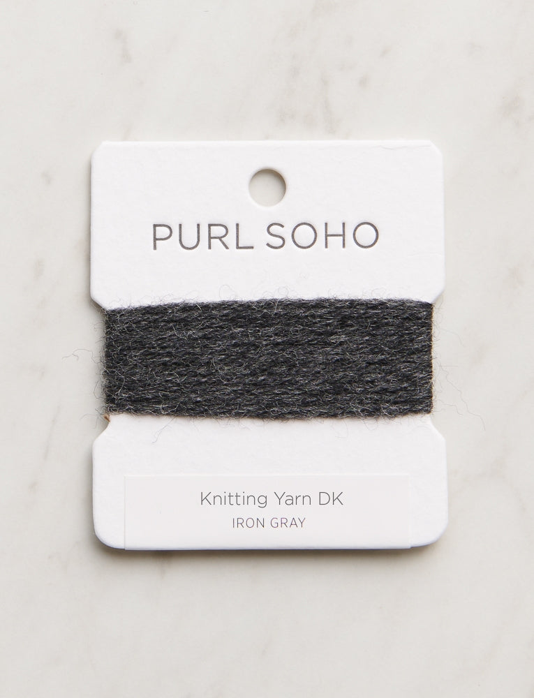 Knitting Yarn DK Color Cards, Iron Gray
