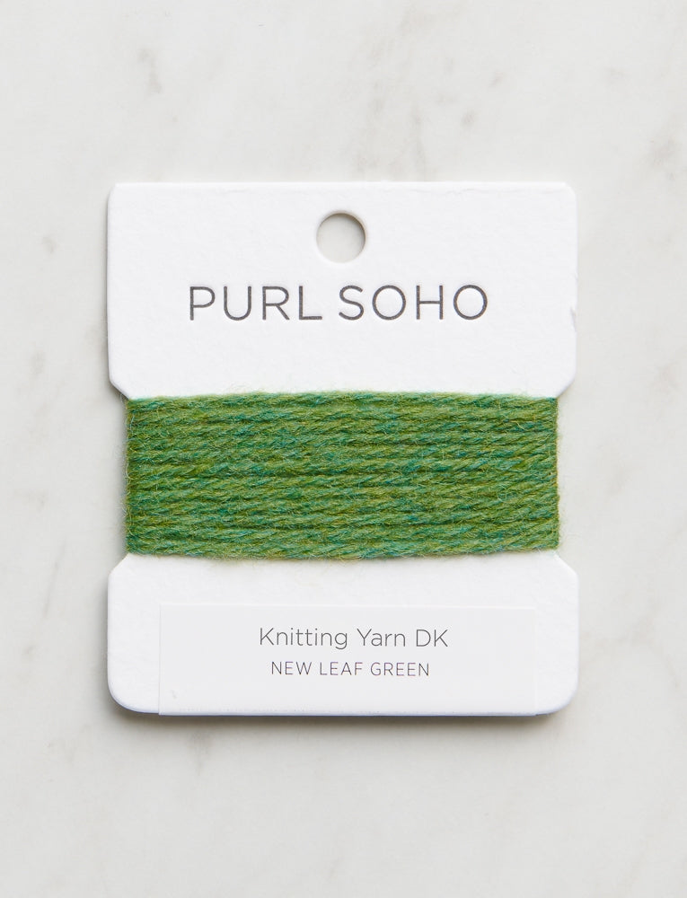 Knitting Yarn DK Color Cards, New Leaf Green