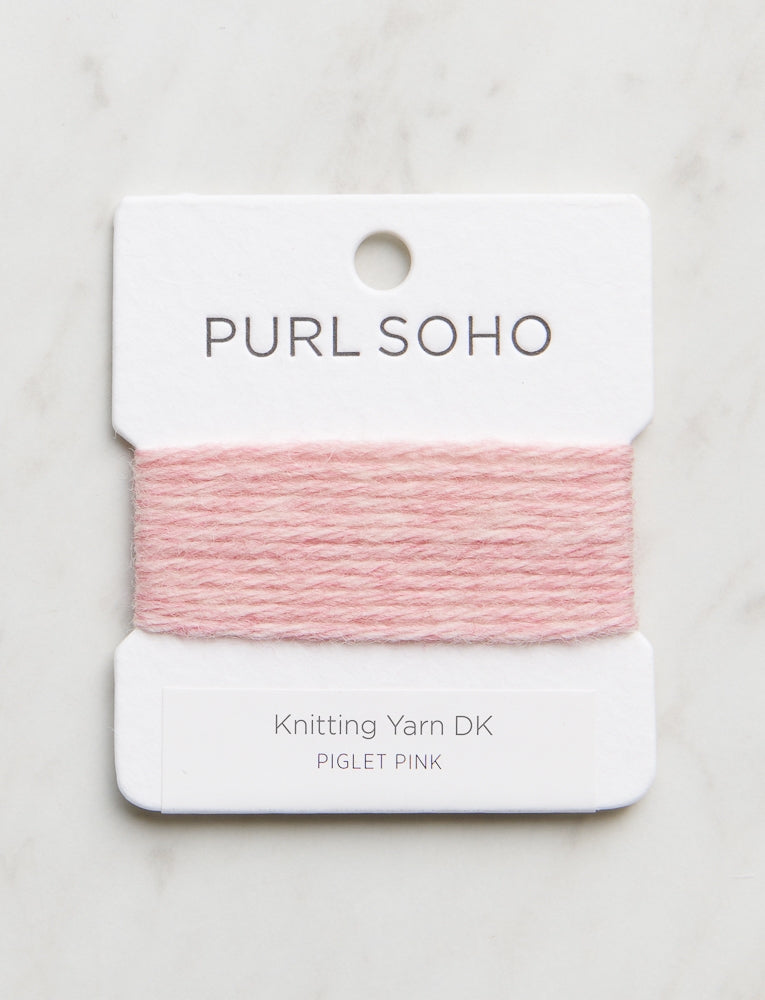 Knitting Yarn DK Color Cards, Piglet Pink