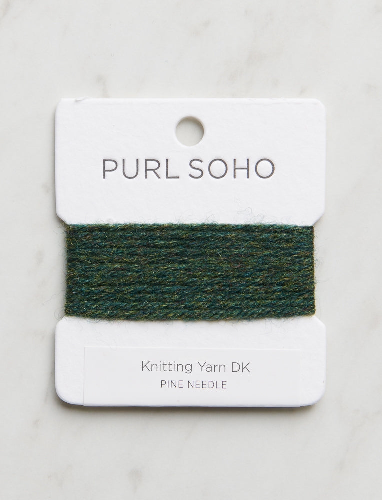 Knitting Yarn DK Color Cards, Pine Needle
