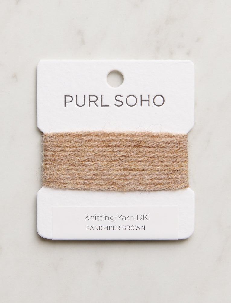 Knitting Yarn DK Color Cards, Sandpiper Brown