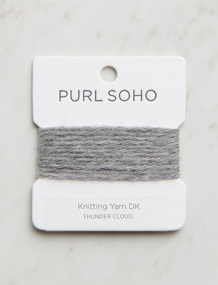 Knitting Yarn DK Color Cards, Thunder Cloud