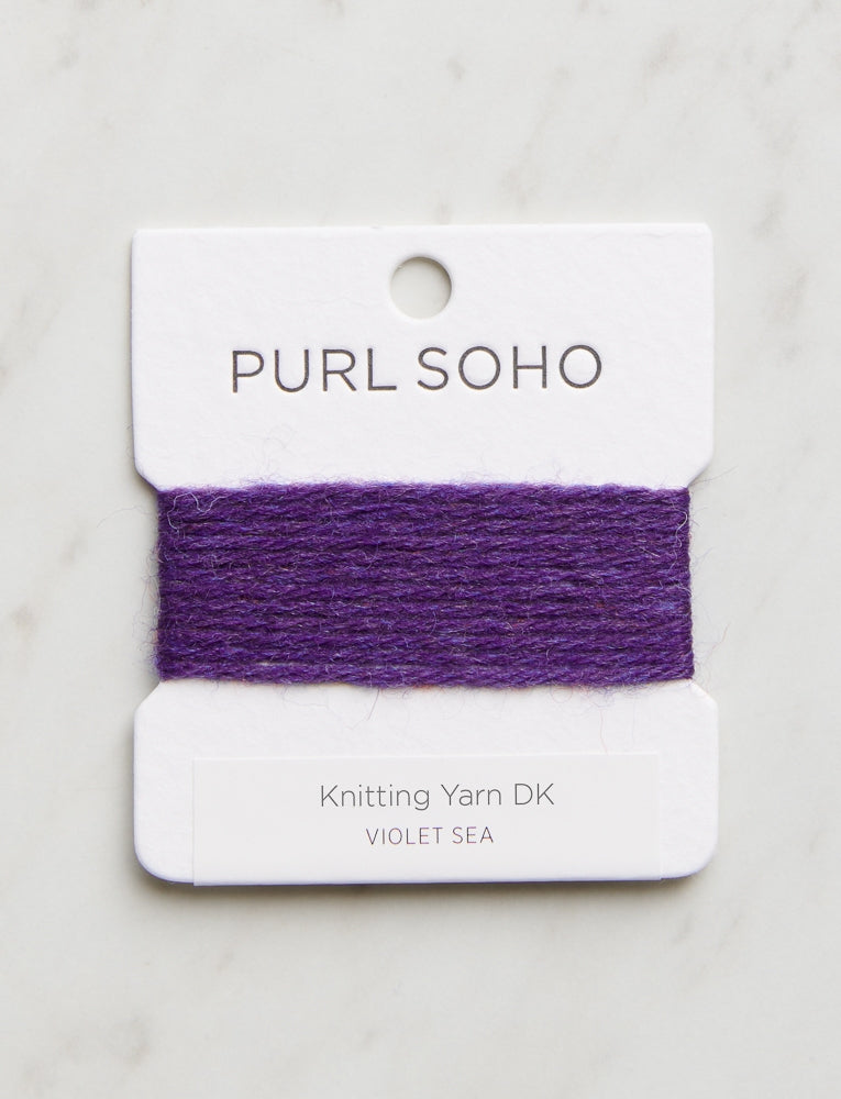 Knitting Yarn DK Color Cards, Violet Sea