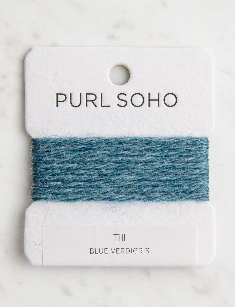 Till Color Cards, Blue Verdigris