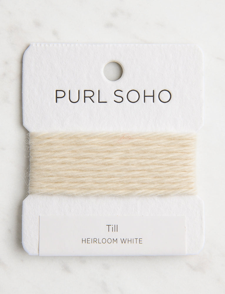 Till Color Cards, Heirloom White