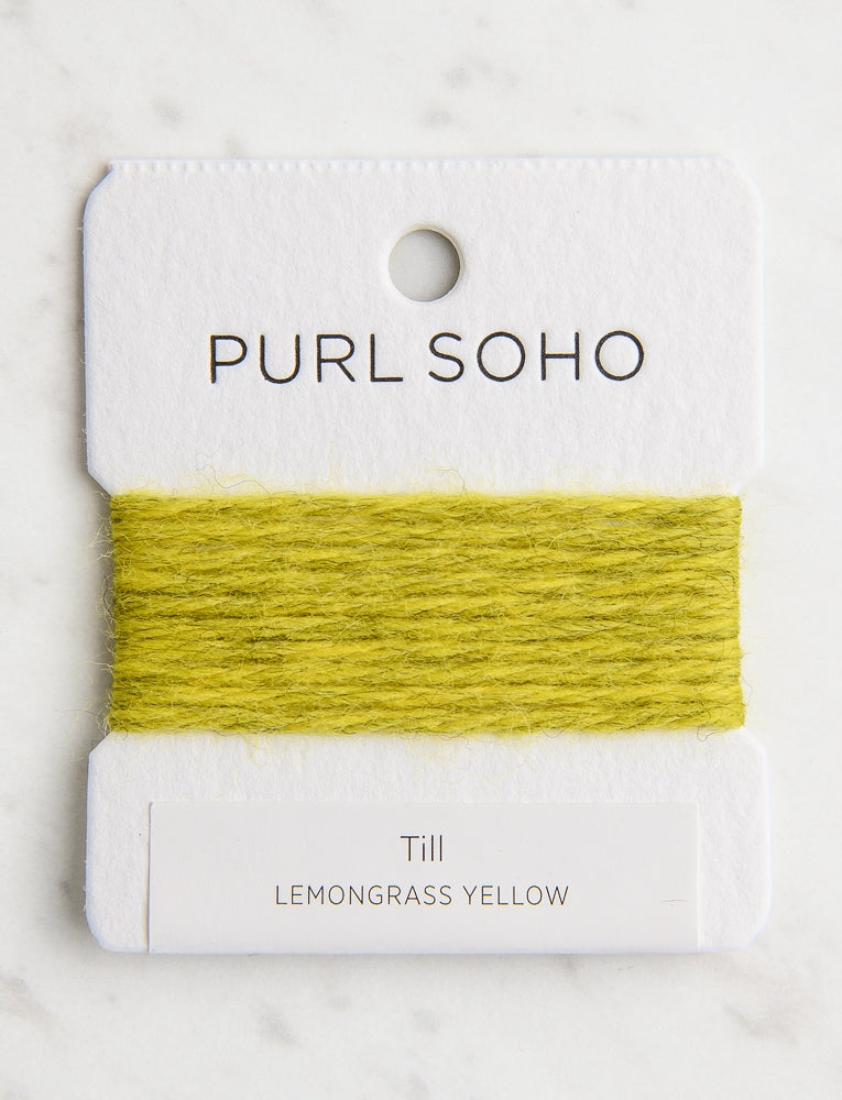 Till Color Cards, Lemongrass Yellow