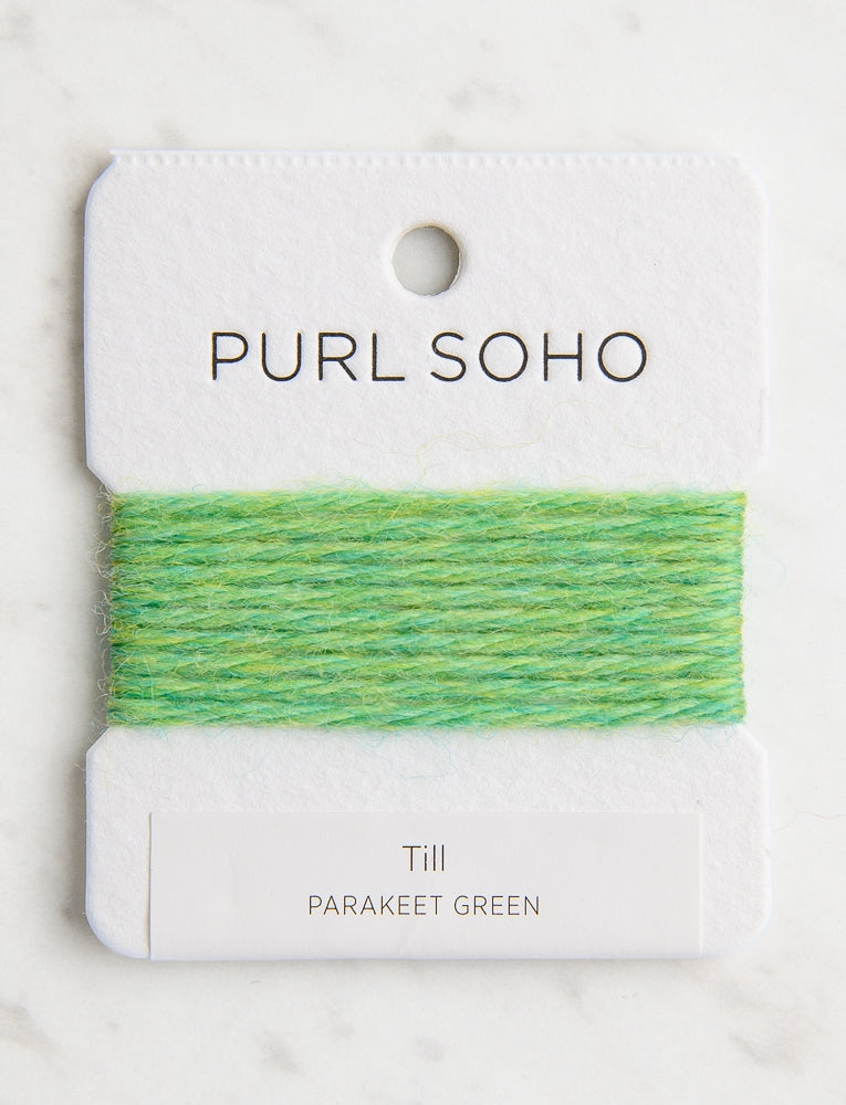 Till Color Cards, Parakeet Green