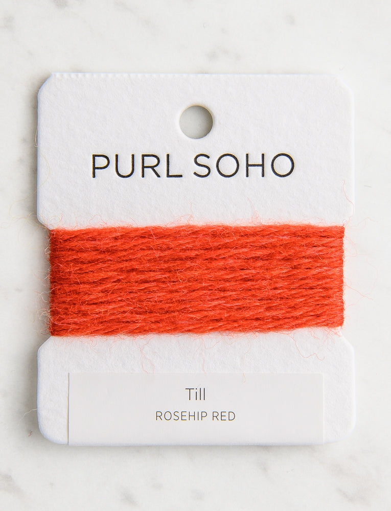 Till Color Cards, Rosehip Red