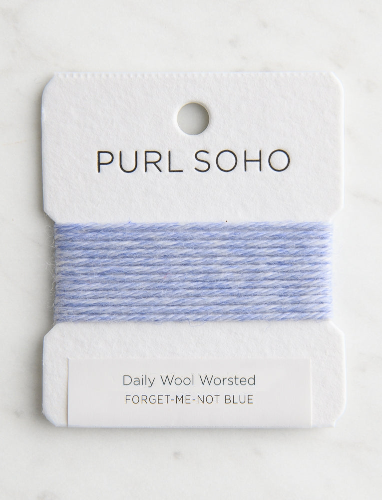 Daily Wool Worsted Color Cards, Forget-Me-Not Blue