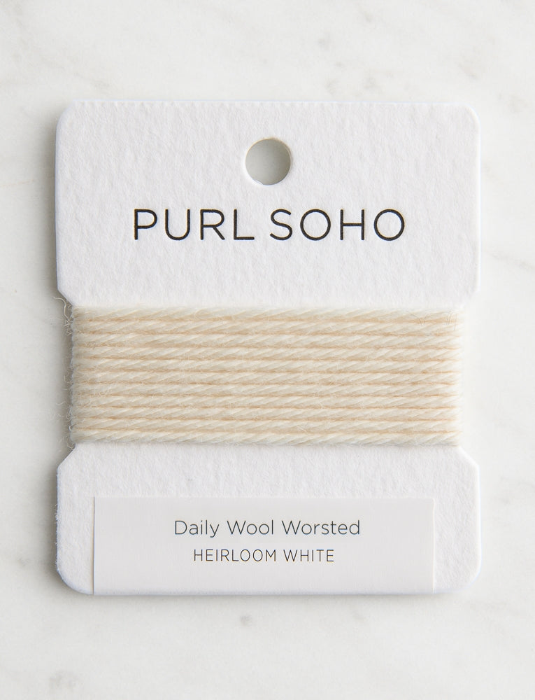 Daily Wool Worsted Color Cards, Heirloom White