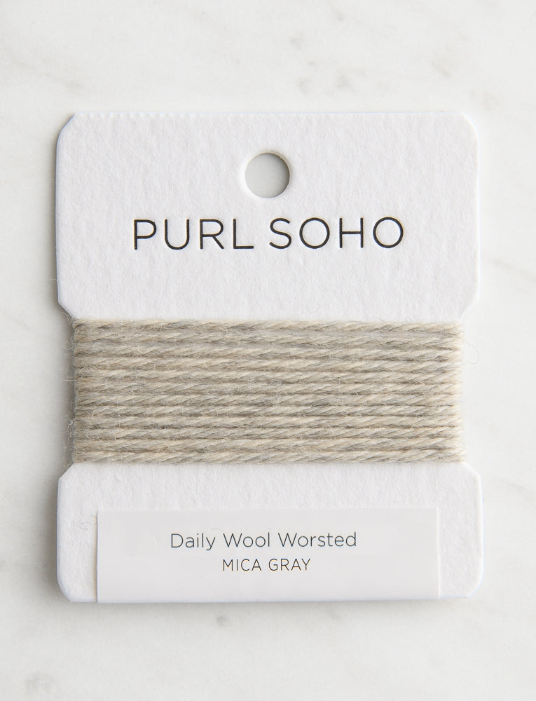 Daily Wool Worsted Color Cards, Mica Gray