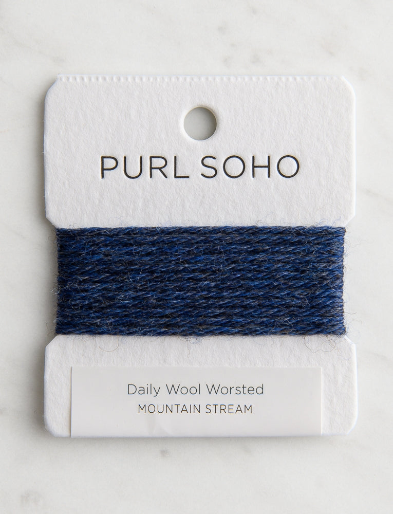 Daily Wool Worsted Color Cards, Mountain Stream