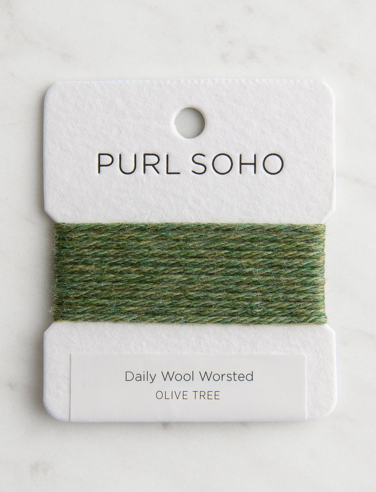 Daily Wool Worsted Color Cards, Olive Tree