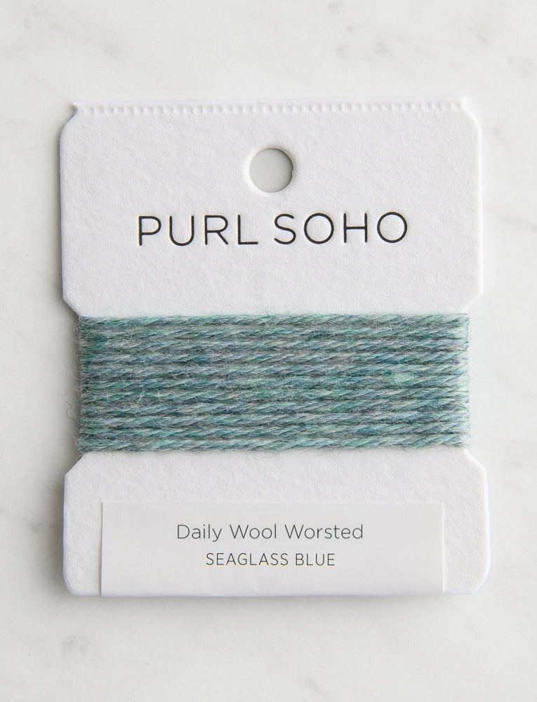 Daily Wool Worsted Color Cards, Seaglass Blue