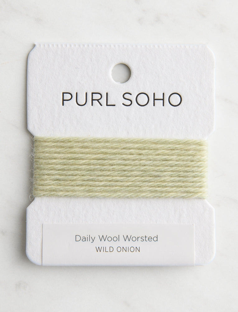 Daily Wool Worsted Color Cards, Wild Onion