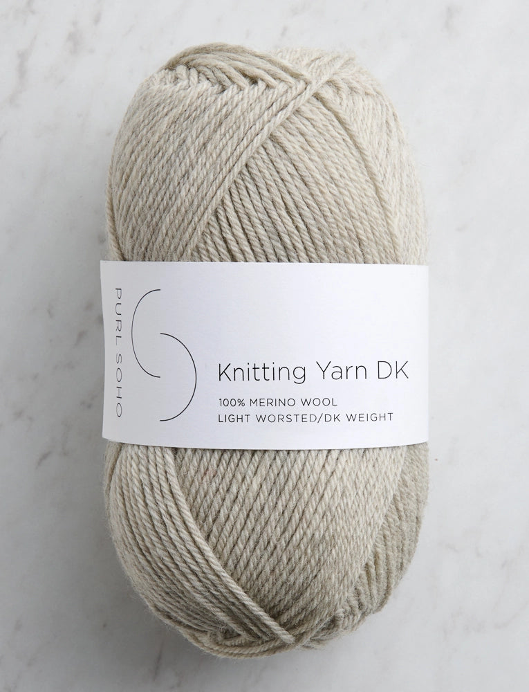 Knitting Yarn DK, Ivory Gray
