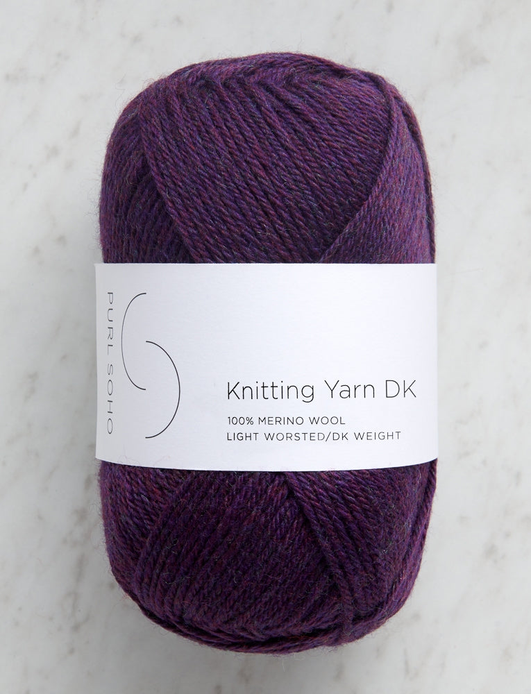 Knitting Yarn DK, Purple Prune