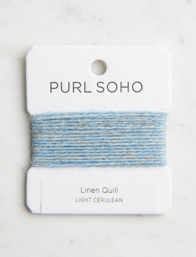 Linen Quill Color Cards, Light Cerulean