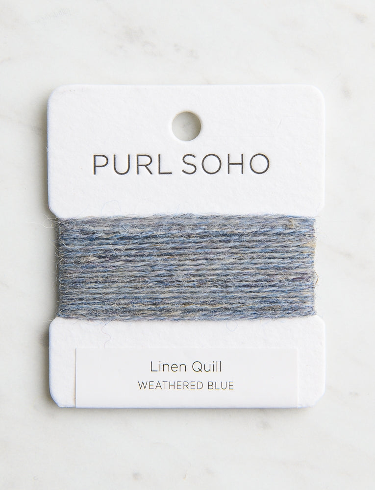 Linen Quill Color Cards, Weathered Blue