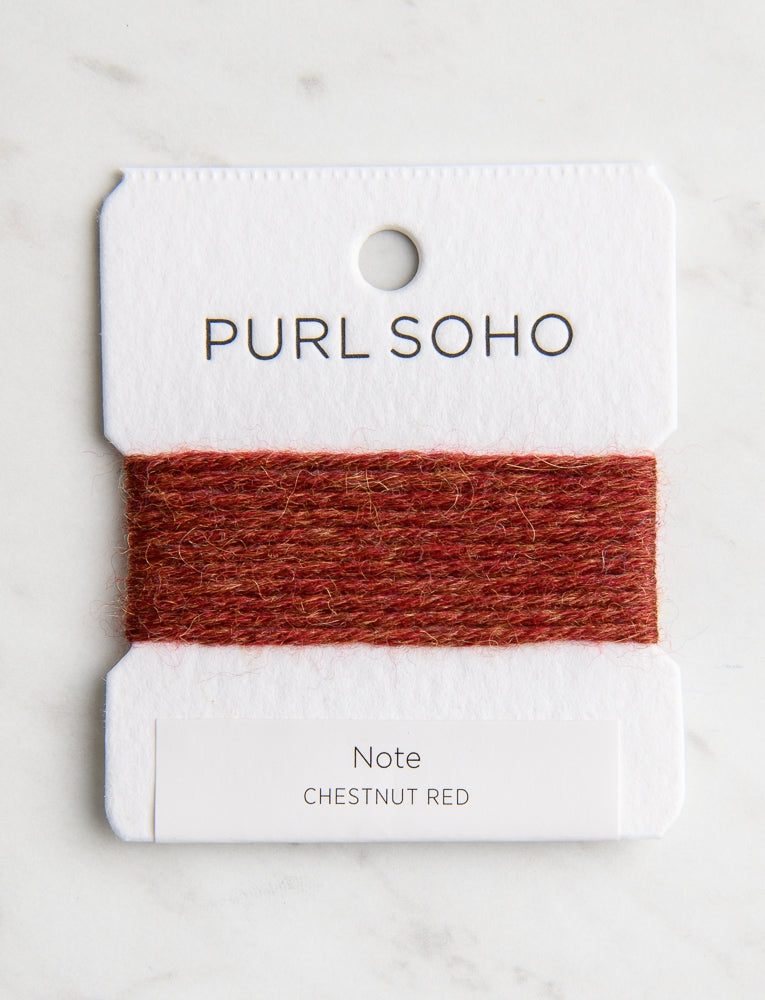 Note Color Cards, Chestnut Red