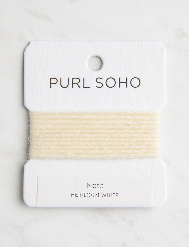 Note Color Cards, Heirloom White