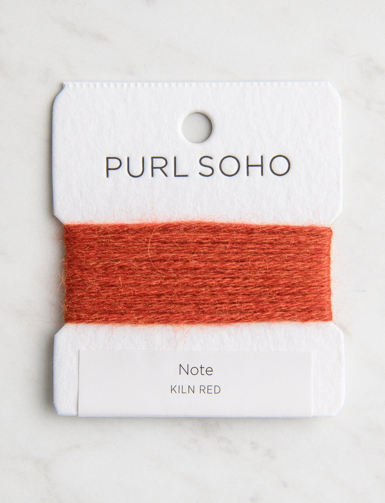 Note Color Cards, Kiln Red