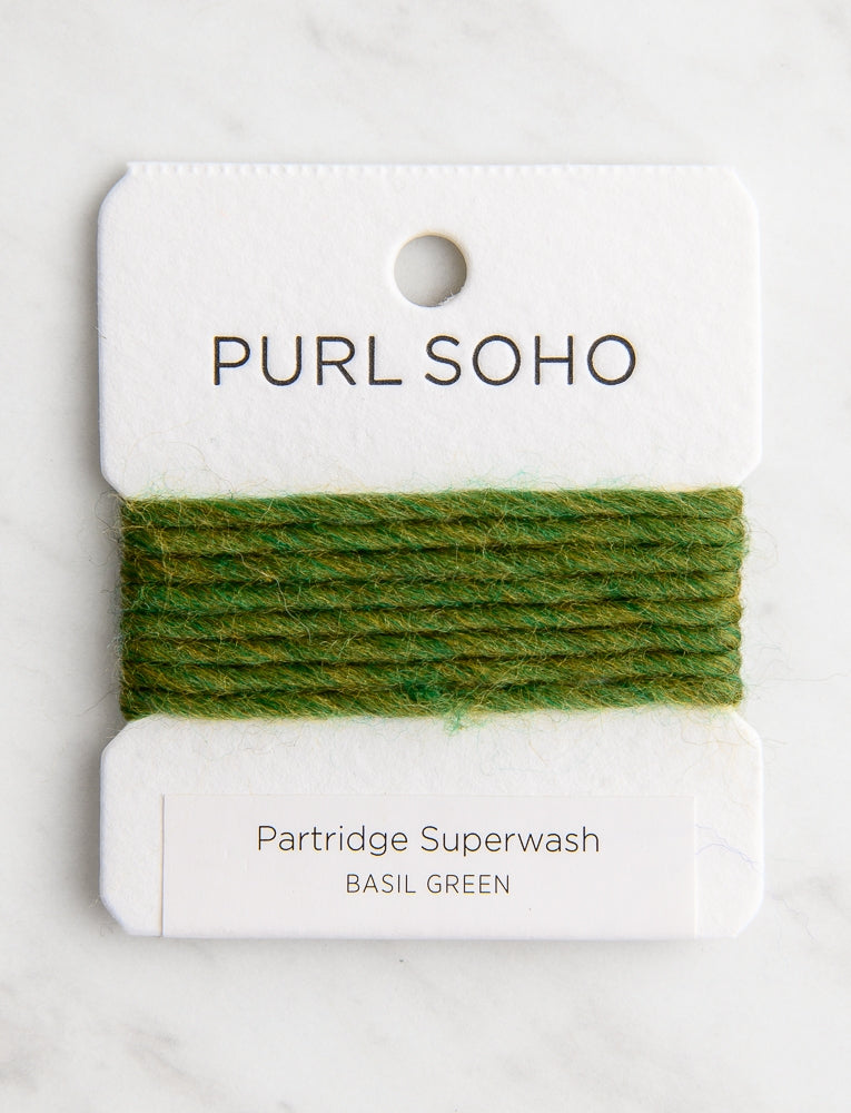 Partridge Superwash Color Cards, Basil Green