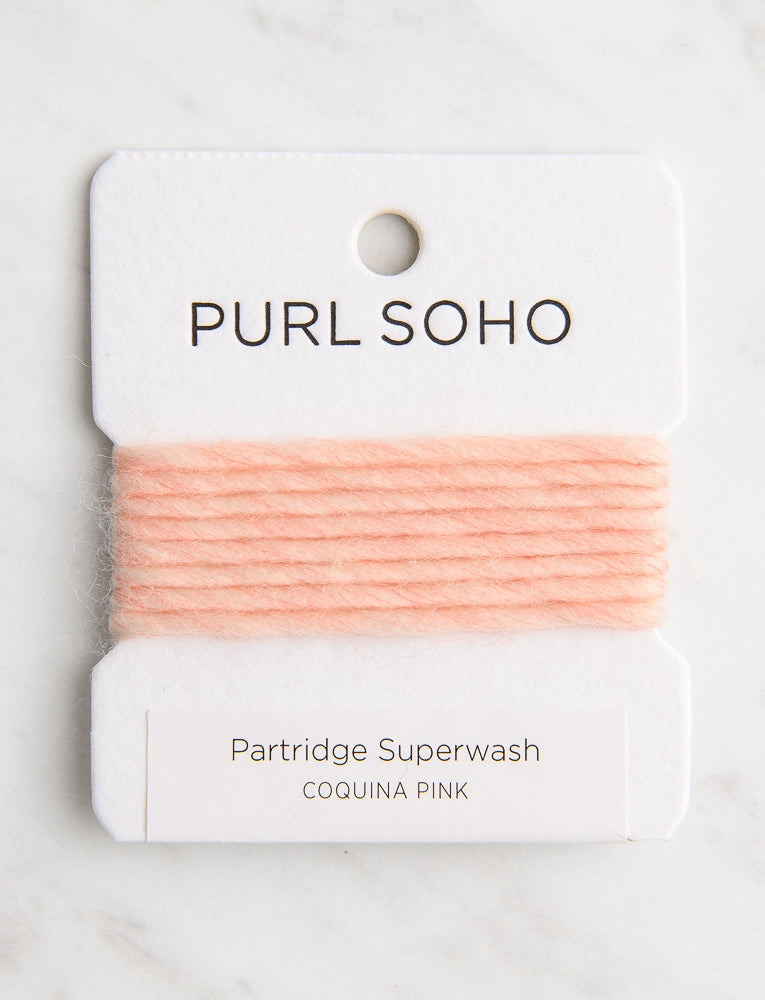 Partridge Superwash Color Cards, Coquina Pink