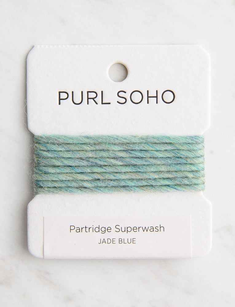 Partridge Superwash Color Cards, Jade Blue