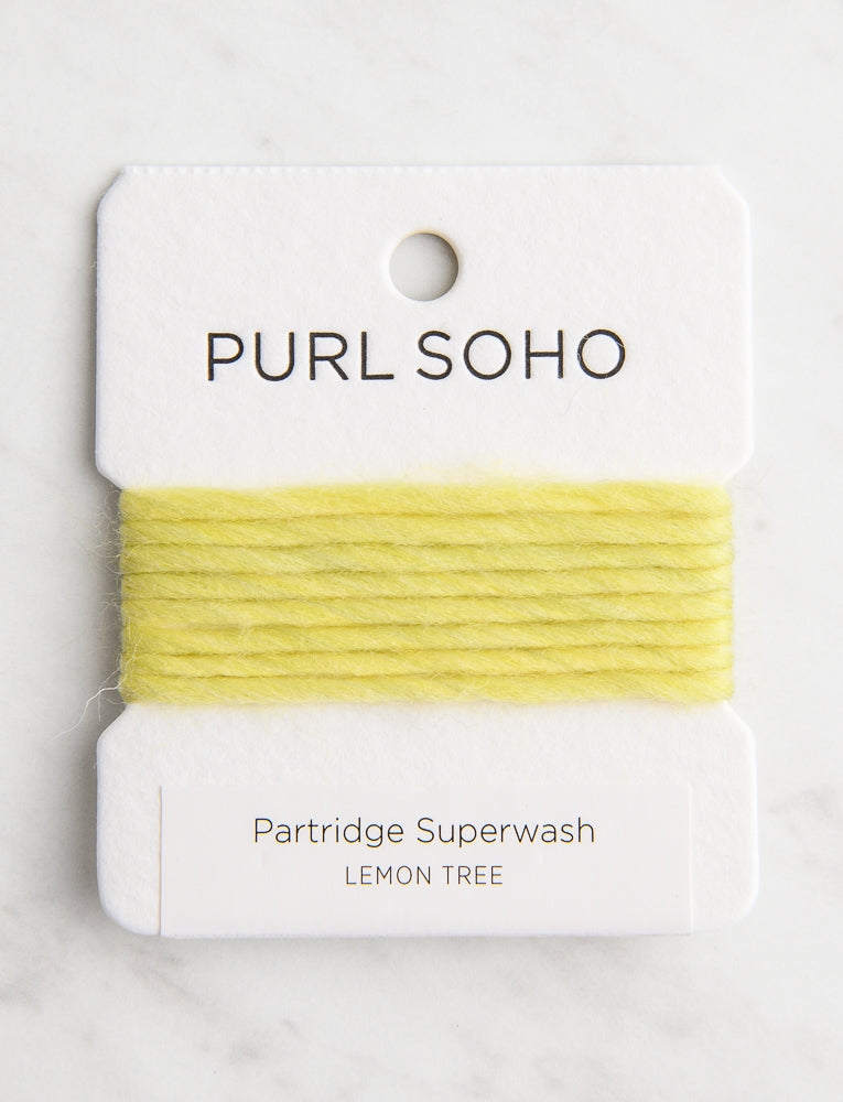 Partridge Superwash Color Cards, Lemon Tree