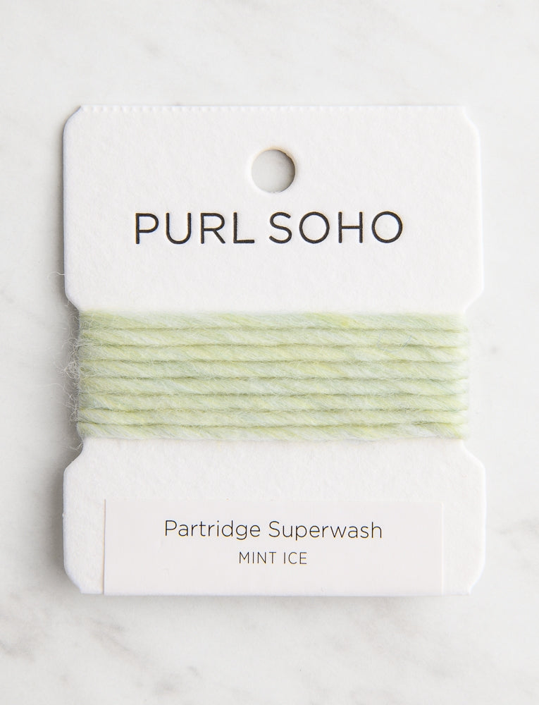 Partridge Superwash Color Cards, Mint Ice