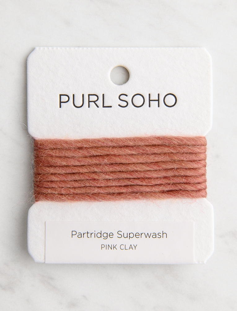 Partridge Superwash Color Cards, Pink Clay